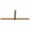 Ekena Millwork Eugene Smooth Timber Gable Bracket, Western Red Cedar, 72"W x 30"H x 1 1/2"D x 3 1/2"F, 10/12 Pitch GBW072X30X0204EUG00SWR - alternate 2